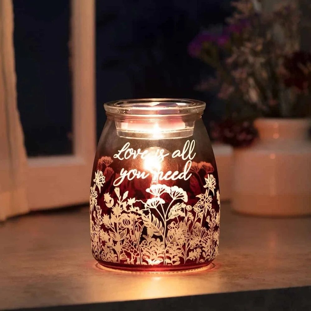 Scentsy LOVE IS ALL YOU NEED Warmer - Floral 2023‎ Retired/RARE - NEW in Box